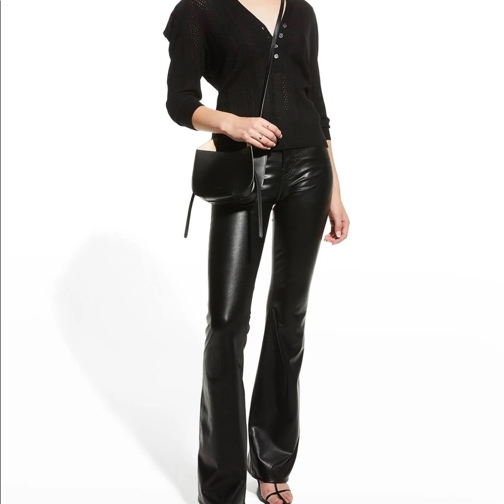 Veronica Beard Beverly high rise vegan leather pant